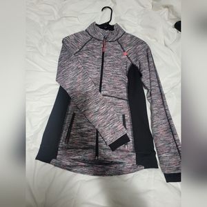 Tangerine workout fleece sweater